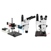 8-80X Halogen Light Dual Arm Stand Trinocular Parallel Zoom Stereo Microscope PZ02050133
