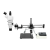 8-80X Halogen Light Dual Arm Stand Trinocular Parallel Zoom Stereo Microscope PZ02050136