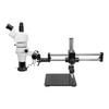 8-80X LED Light Dual Arm Stand Trinocular Parallel Zoom Stereo Microscope PZ02050135