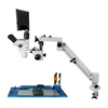2.0 Megapixels 3.35-22.5X CMOS Pneumatic Arm Trinocular Zoom Stereo Microscope SZ02060755