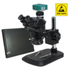 2.0 Megapixels 7-50X CMOS ESD Safe UV FREE LED Light Post Stand ESD Trinocular Zoom Stereo Microscope SZ02090135
