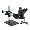 7-50X ESD Safe Dual Arm Stand Fluorescence Light ESD Trinocular Zoom Stereo Microscope SZ02090552