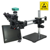 2.0 Megapixels 7-50X CMOS ESD Safe Dual Arm Stand Fluorescence Light ESD Trinocular Zoom Stereo Microscope SZ02090553