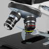 40X-1600X Biological Compound Laboratory Microscope, Binocular, LED Light