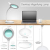 3 Diopter (1.75X) LED Desk Magnifying Lamp, Adjustable Metal Gooseneck for Reading, Crafts, Hobbies