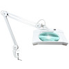 5 Diopter (2.25X) LED Magnifying Lamp with Clamp - Rectangle Head
