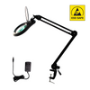 ESD 8 Diopter (3X Magnification) LED Magnifying Lamp with Clamp, 5 inch Lens + Flip Cover