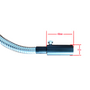 Gooseneck Light Guide Cable for Microscope Fiber Optic Illuminator, Length 600mm, Output Diameter 5mm, Input Diameter 6mm