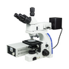 100X-800X Metallurgical Microscope, Trinocular, Dual Halogen Light, Bright Field + Polarizing Kit