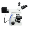 100X-800X Metallurgical Microscope, Trinocular, Dual Halogen Light, Bright Field + Polarizing Kit
