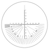 Microscope Eyepiece Reticle Cross Line Micrometer Ruler, 180° Angle, Dual Axis Crosshair Scale Dia. 20mm, 10mm/100 Div.