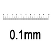 Microscope Stage Calibration Slide, Linear Micrometer Ruler, 3 Scales
