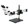 7X-45X Widefield Zoom Stereo Microscope, Trinocular, Double Arm Boom Stand (Siedentopf)