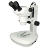 8X-50X Widefield Zoom Stereo Microscope, Binocular, Track Stand (Track Length 300mm) LED Top and Bottom Light, Fan Shaped Base