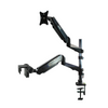 Microscope Monitor Dual Arm Stand, Post Clamp, N Adapter Focus Rack