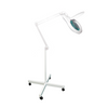 3 Diopter (1.75X Magnification) LED Magnifying Lamp on Rolling Floor Stand, 5 inch Lens + Flip Cover