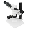 6.5X-45X Super Widefield Zoom Stereo Microscope, Trinocular, Track Stand + LED Ring Light