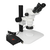 6.5X-45X Super Widefield Zoom Stereo Microscope, Trinocular, Track Stand + LED Ring Light