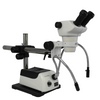 8X-50X Widefield Zoom Stereo Microscope, Binocular, Single Arm Boom Stand + Halogen Fiber Optic Illuminator