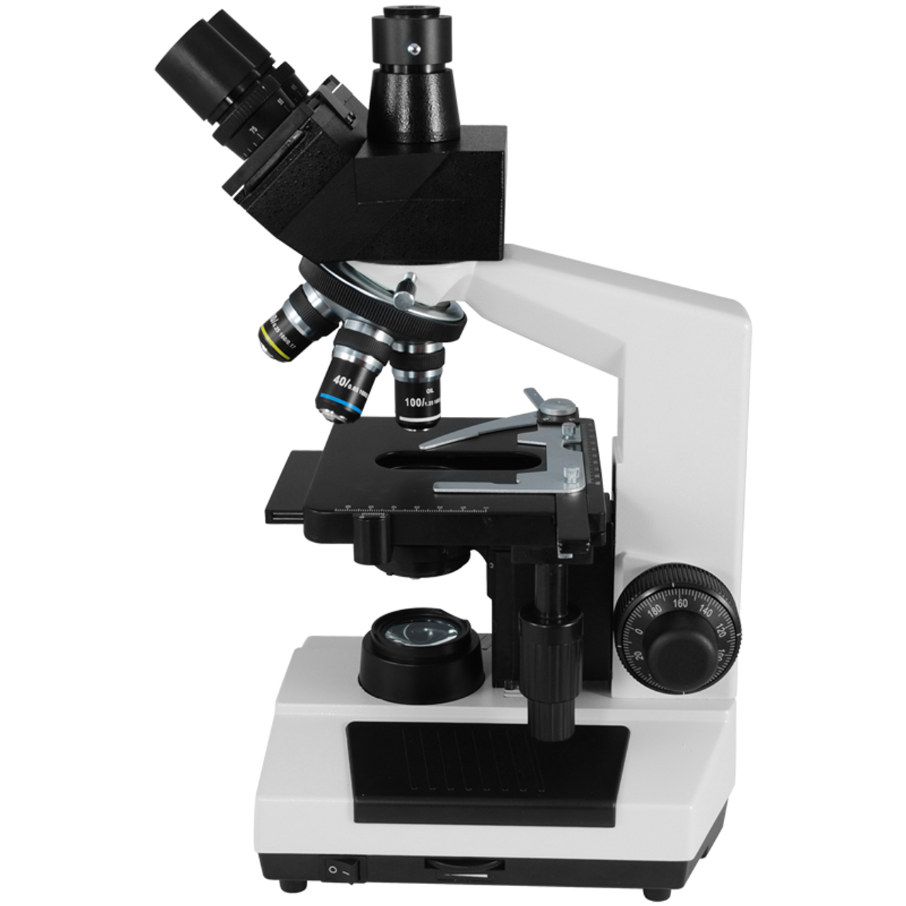 40X-1600X Biological Compound Laboratory Microscope, Trinocular, Halogen  Light + Digital Camera Adapter