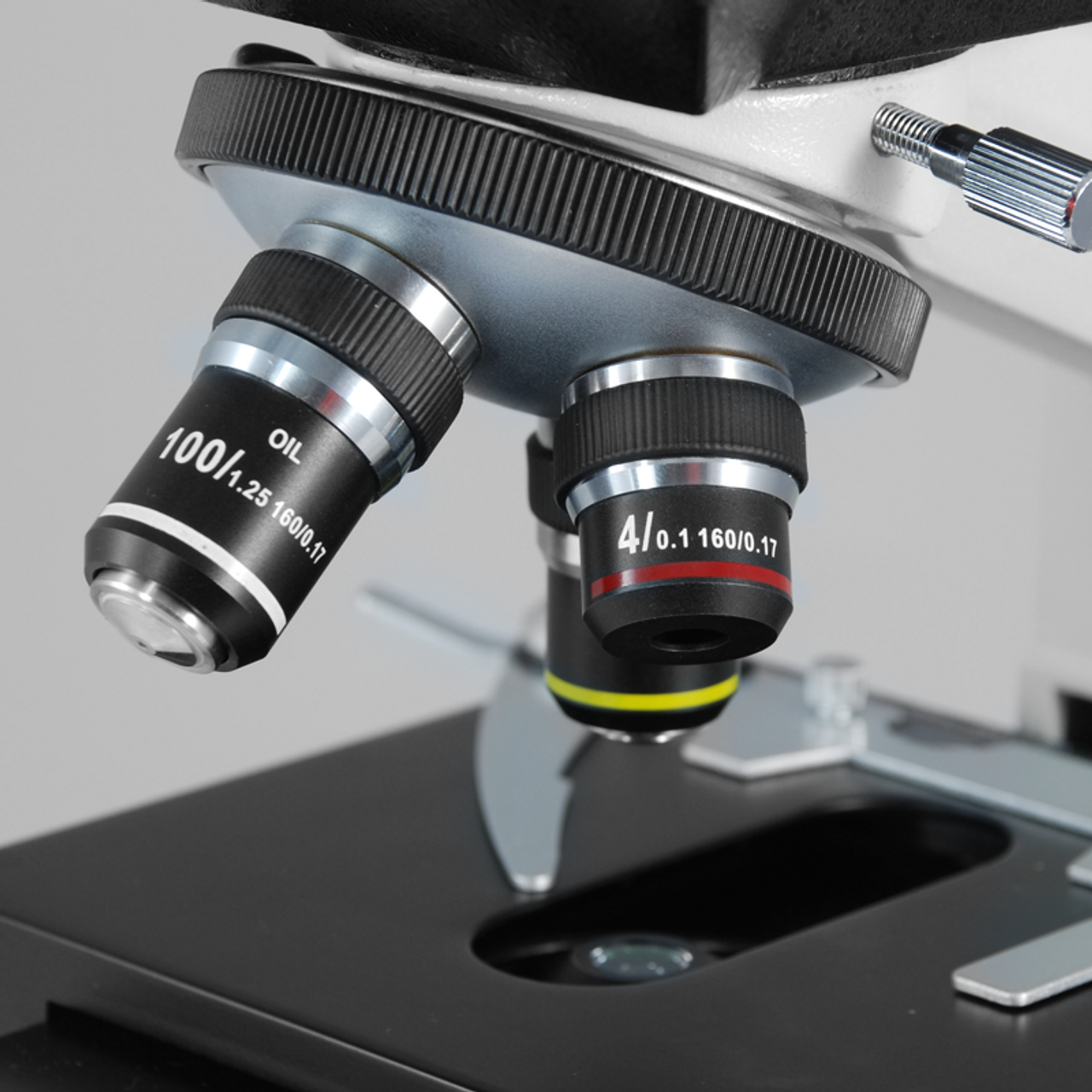 Biological Microscope Plan Objective Lens 4X 10X 20X 40X 60X 100X RMS  Thread 160/0.17 195mm