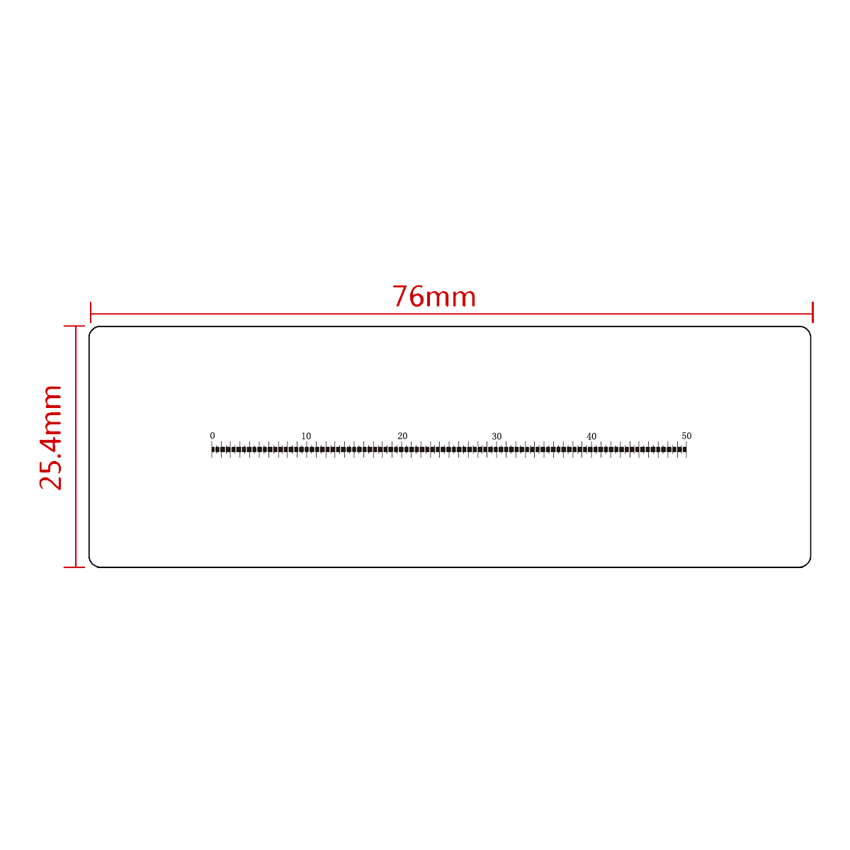 50mm/500 Div Line Gauge RT02410101 Boli Optics Microscope Store