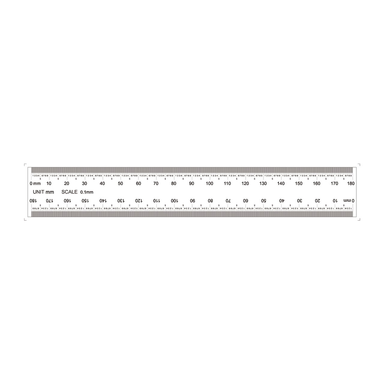 Jakar 45cm / 18 Inch Clear Perspex Ruler 1/2 MM CM Inches