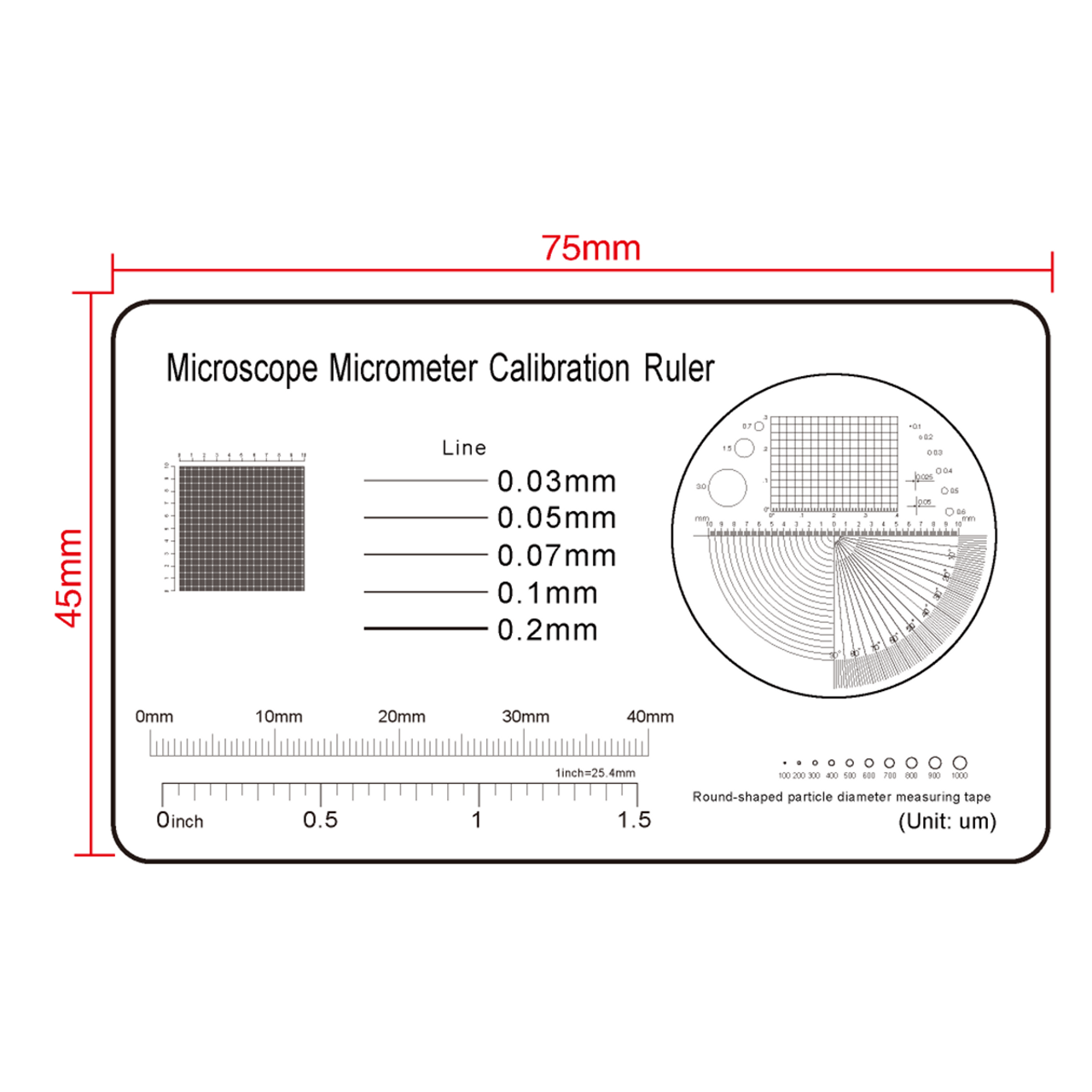 40mm/80 Div, 1.5Inch/30 Div, 10x10mm/100x100 Net Grid Line Gauge RT02412103 | Boli Optics Microscope Store 40mm/80 Div, 1.5Inch/30 Div, 10x10mm/100x100 Net Grid Line Gauge RT02412103 | Boli Optics Microscope Store