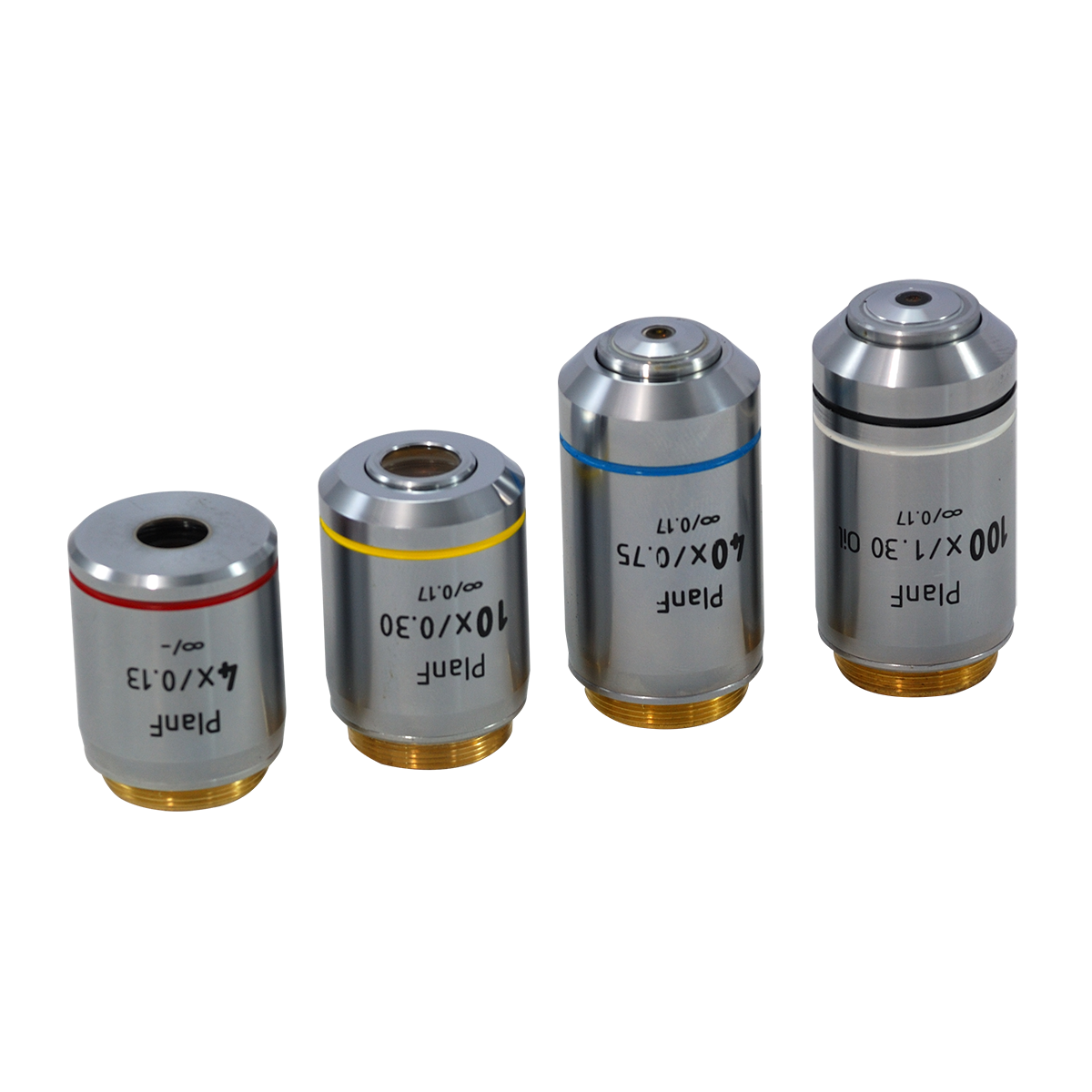 Infinity-Corrected Plan Fluor Achromatic Microscope Objective Lens