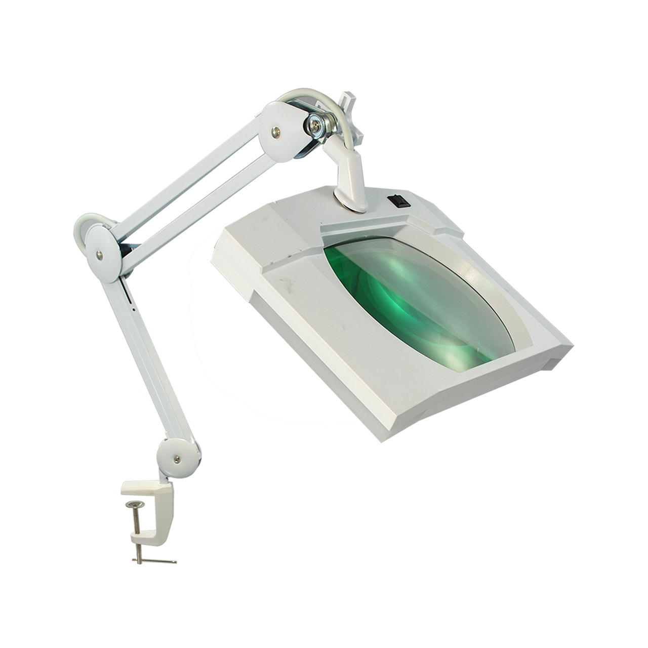 3 Diopter (1.75X Magnification) LED Magnifying Lamp with Clamp, Rectangle Head