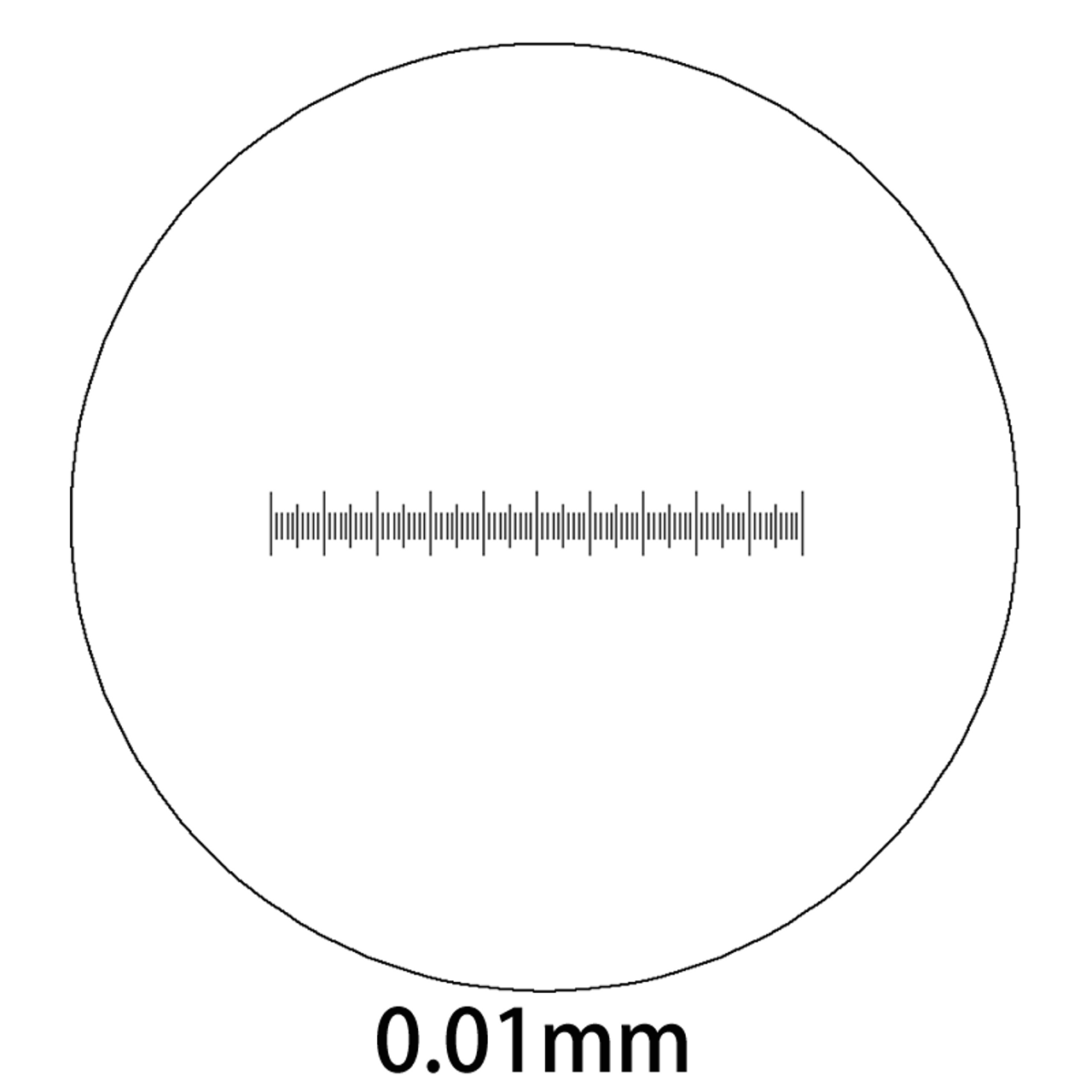 Microscope Stage Micrometer, Calibration Film Ruler, Inspection Black Dot Point Gauge Card 0.3mm-2.0mm