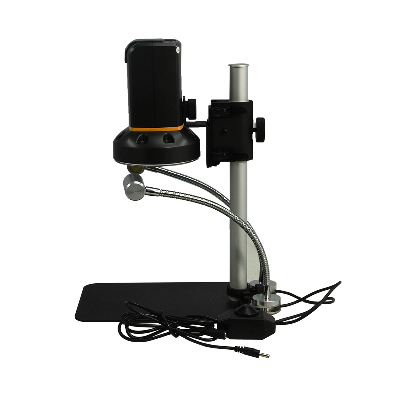 Vitiny 12X-132X Digital Microscope, LED Light, 2.0 MP USB 2.0 HDMI, Post  Stand