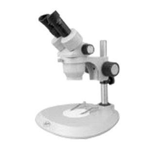 10X/20X Stereo Microscope, Binocular, Post Stand, Fan-Shaped Base