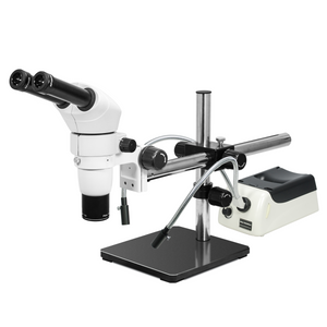 8-50X Halogen Light Boom Stand Binocular Parallel Zoom Stereo Microscope PZ02040125