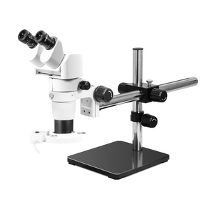 8-50X Boom Stand Fluorescence Light Binocular Parallel Zoom Stereo Microscope PZ02040441