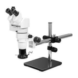 8-80X LED Light Boom Stand Trinocular Parallel Zoom Stereo Microscope PZ02040453