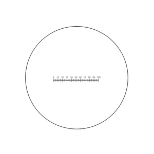 5mm/100 Div. Single Line Reticle ( Dia. 19mm) RT20101122