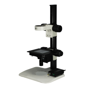 Microscope Track Stand, 76mm Coarse Focus Rack with Fine Focus XY Stage, LED Light