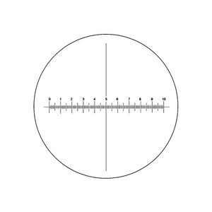 10mm/100 Div  X-Axis Cross Hair Scale Reticle ( Dia. 25mm) RT20103171
