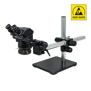 7-50X LED Light ESD Safe Boom Stand ESD Binocular Zoom Stereo Microscope SZ02090443