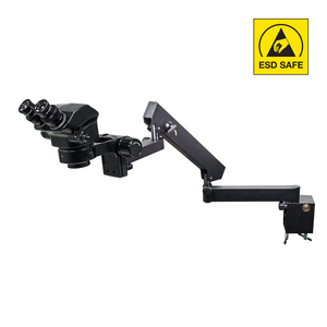 7-50X Flexible Arm ESD Safe ESD Binocular Zoom Stereo Microscope SZ19040622