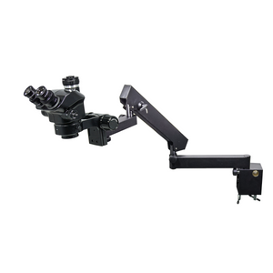 7-50X Flexible Arm ESD Safe Fluorescence Light Trinocular Zoom Stereo Microscope SZ02090652