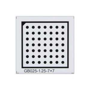 Manufacturing Precision ±10μm Acrylic Dot Calibration Target compatible with Halcon (25x25mm 7x7) CT20010501