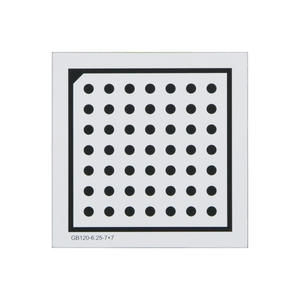 Manufacturing Precision ±10μm Glass Dot Calibration Target compatible with Halcon (120x120mm 7x7) CT20010101