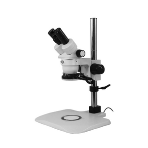 10X/20X Super Widefield Stereo Microscope, Binocular, Post Stand, LED Ring Light and Back Light