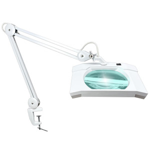 3 Diopter (1.75X) LED Magnifying Lamp with Clamp - Rectangle Head