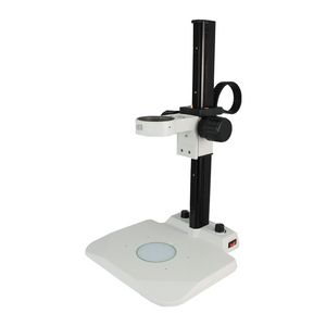 Microscope Track Stand, 85mm Coarse Focus Rack, LED Bottom Light Base (Dimmable)