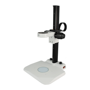 Microscope Track Stand, 83mm Fine Focus Rack, LED Bottom Light Base (Dimmable)