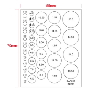 Microscope Inspection Black Dot Point Gauge Stain Card Film Ruler ...