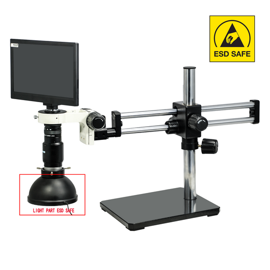 1-6X 2.0 Megapixels CMOS ESD Safe UV FREE LED Light Dual Arm Stand Video Zoom Microscope MZ02110504